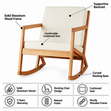 Italian Solid Sheesham Wood Rocking/Easy Chair - 3 Years Warranty