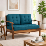 RAYON Solid Sheesham Wood 2 Seater Sofa - 3 Year Warranty (LUXE EDITION)