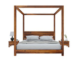 Maldives Solid Sheesham Wood Poster Bed - 3 Years Warranty