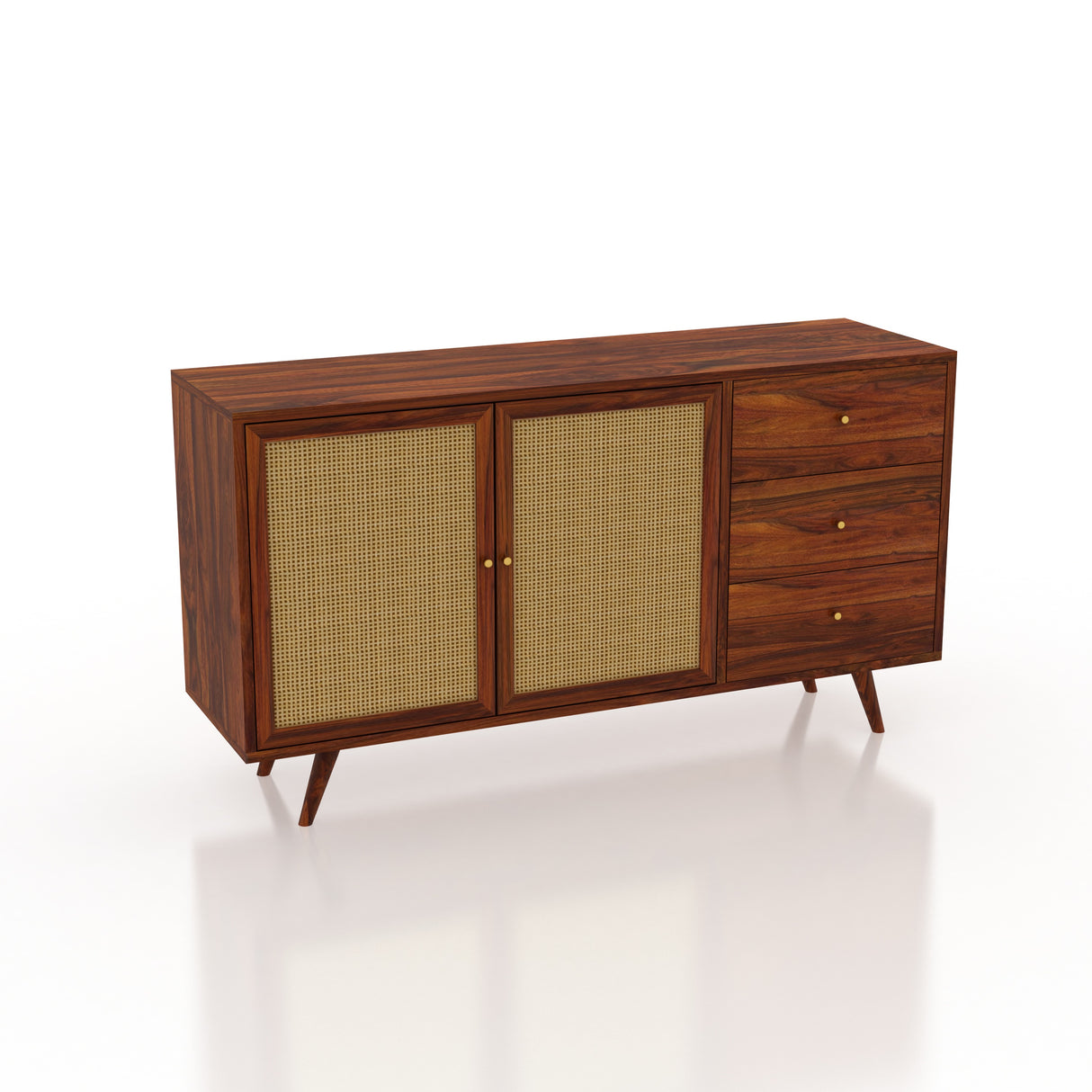 Syrus Solid Sheesham Wood Sideboard -  3 Years Warranty