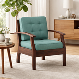 RAYON Solid Sheesham Wood Single Seater Sofa - 3 Year Warranty (LUXE EDITION)