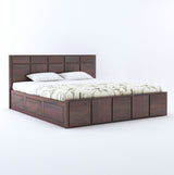 Scott Solid Sheesham Wood Bed With Hydraulic Storage - 3 Years Warranty