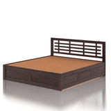 Lyon Solid Sheesham Wood Hydraulic Box Storage Bed - 3 Years Warranty