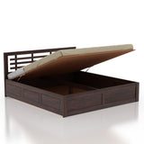 Lyon Solid Sheesham Wood Hydraulic Box Storage Bed - 3 Years Warranty