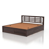 Lyon Solid Sheesham Wood Bed With Box Storage -  3 Years Warranty