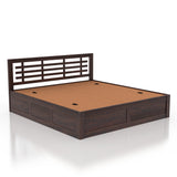 Lyon Solid Sheesham Wood Bed With Box Storage -  3 Years Warranty