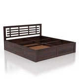 Lyon Solid Sheesham Wood Bed With Box Storage -  3 Years Warranty