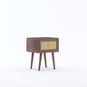 Syrus Solid Sheesham Wood One Drawer Bedside Cane - 3 Years Warranty