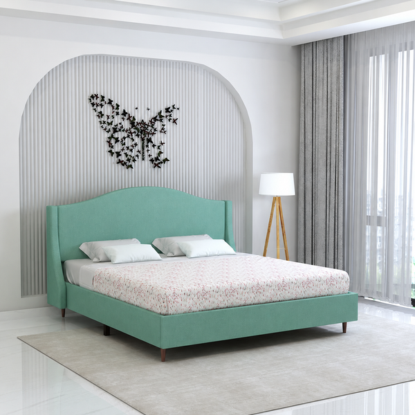 Maron Upholstered Without Storage Bed-3 Years Warranty(LUXE EDITION)
