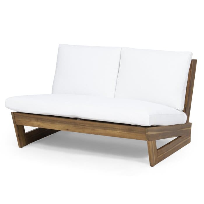 Monte Solid Sheesham Wood 2 Seater Lounge Sofa - 3 Years Warranty