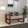 Euro Solid Sheesham Wood 2 Seater Sofa - 3 Years Warranty
