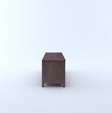Cosmos Solid Sheesham Wood TV Unit Cane With Sliding Doors - 3 Years Warranty
