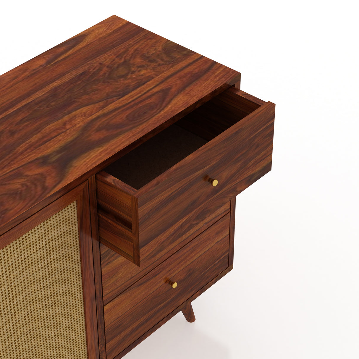 Syrus Solid Sheesham Wood Sideboard -  3 Years Warranty