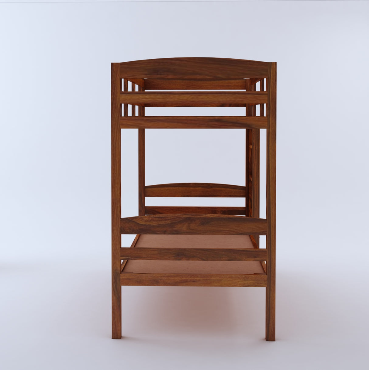 KATY Solid Sheesham Wood Bunk Bed Without Storage - 3 Years Warranty