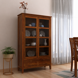 Italian Solid Sheesham Wood Display Unit - 3 Years Warranty