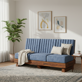 RONNY Solid Sheesham Wood 3 Seater Sofa - 3 Year Warranty (LUXE EDITION)