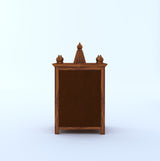 Vinayaka Solid Sheesham Wood Temple/Mandir With One Drawer Storage - 3 Years Warranty