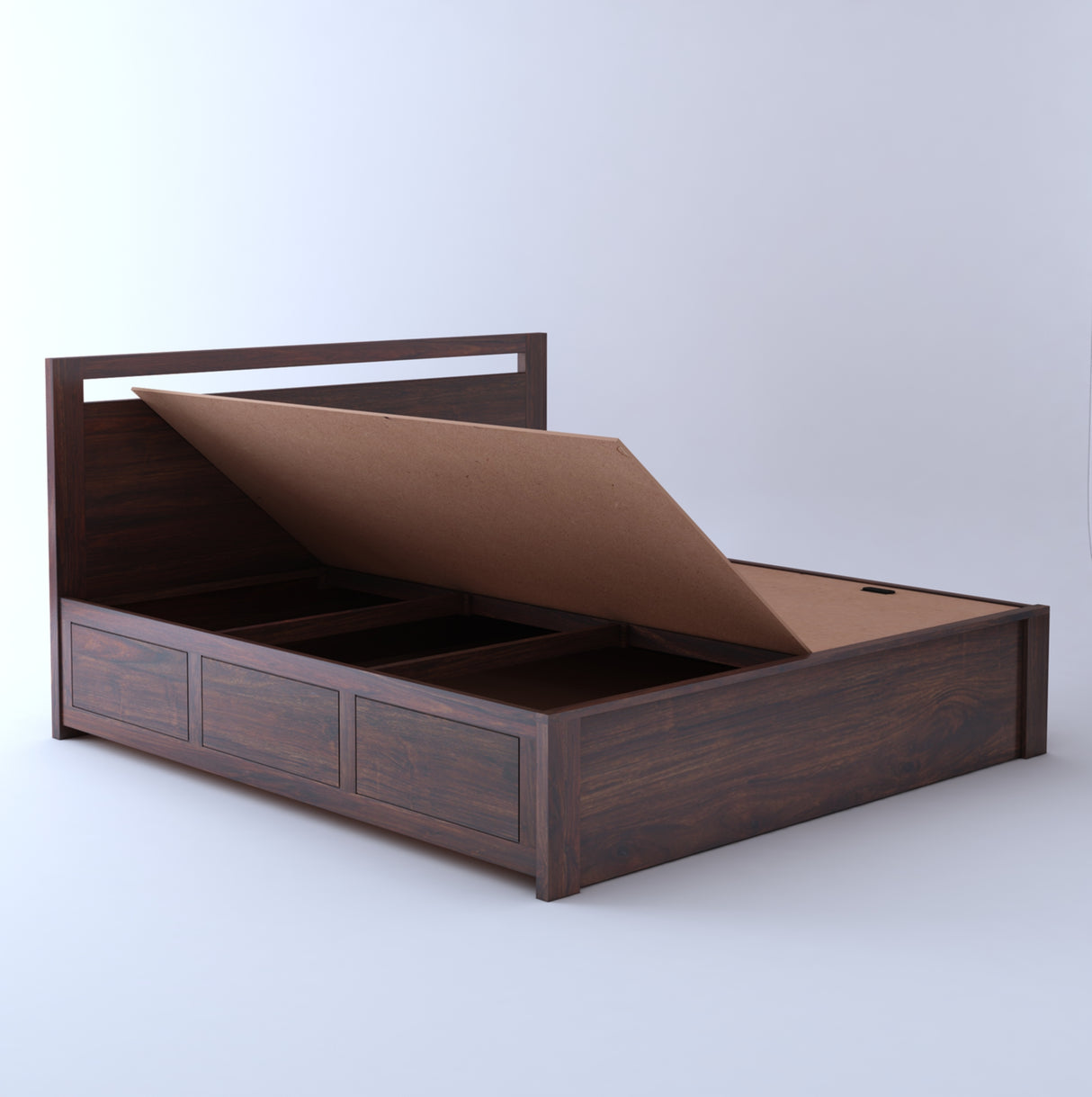 Jaipur Solid Sheesham Wood Box Storage Bed - 3 years Warranty