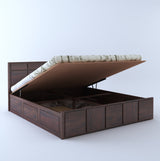 Scott Solid Sheesham Wood Bed With Hydraulic Storage - 3 Years Warranty