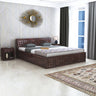 Oslo Diamond Solid Sheesham Wood Full Box Storage Bed - 3 Years Warranty