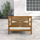 Armania Solid Sheesham Wood 2 Seater Lounge Sofa - 3 Years Warranty