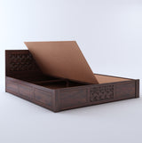 Raj Solid Sheesham Wood Full Box Storage Bed - 3 Years Warranty