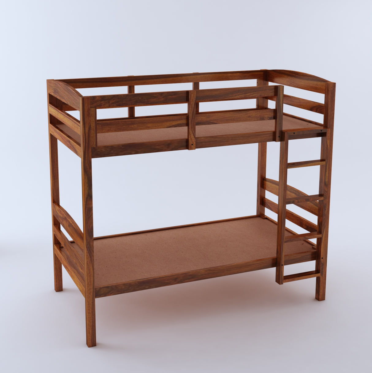 KATY Solid Sheesham Wood Bunk Bed Without Storage - 3 Years Warranty