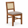 Syrus Rattan Solid Sheesham Wood Office/Study/Dining Chair - 3 Years Warranty