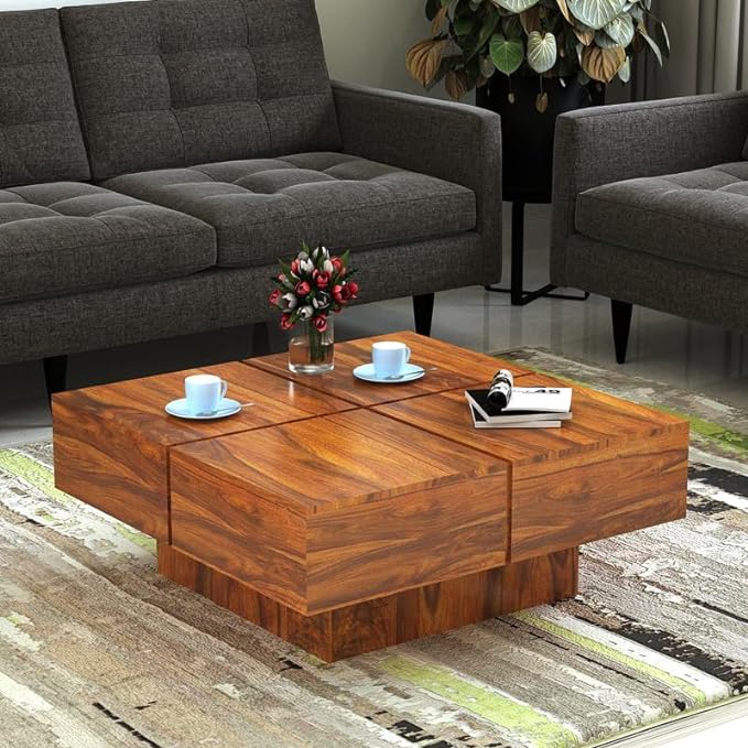 Mayor Solid Sheesham Wood Coffee Table - 3 years Warranty