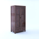 Armania Solid Sheesham Wood 2 door Wardrobe/Almirah - 3 years Warranty