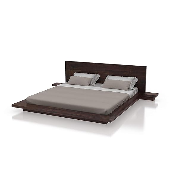 Victoria Solid Sheesham Wood Low Height Platform Bed - 1 Year Warranty