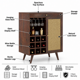 Syrus Solid Sheesham Wood Bar Unit - 3 Year Warranty
