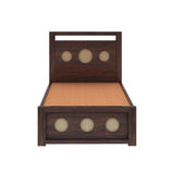 Cosmos Solid Sheesham Wood Single Size Bed With Box Storage - 1 Year Warranty