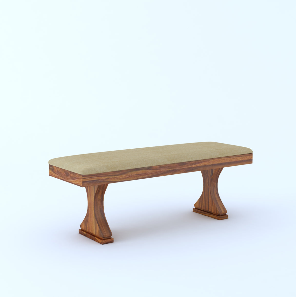 Maron Dining Bench  in Solid Sheesham Wood - 3 Years Warranty