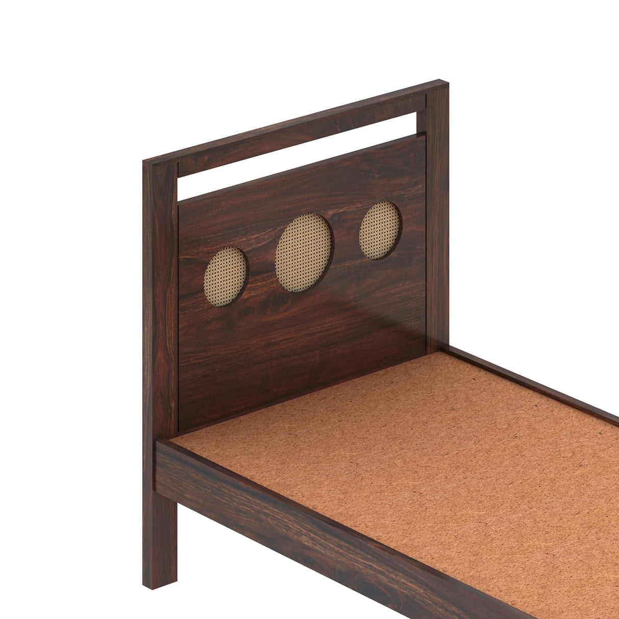 Cosmos Solid Sheesham Wood Single Bed  - 3 years Warranty