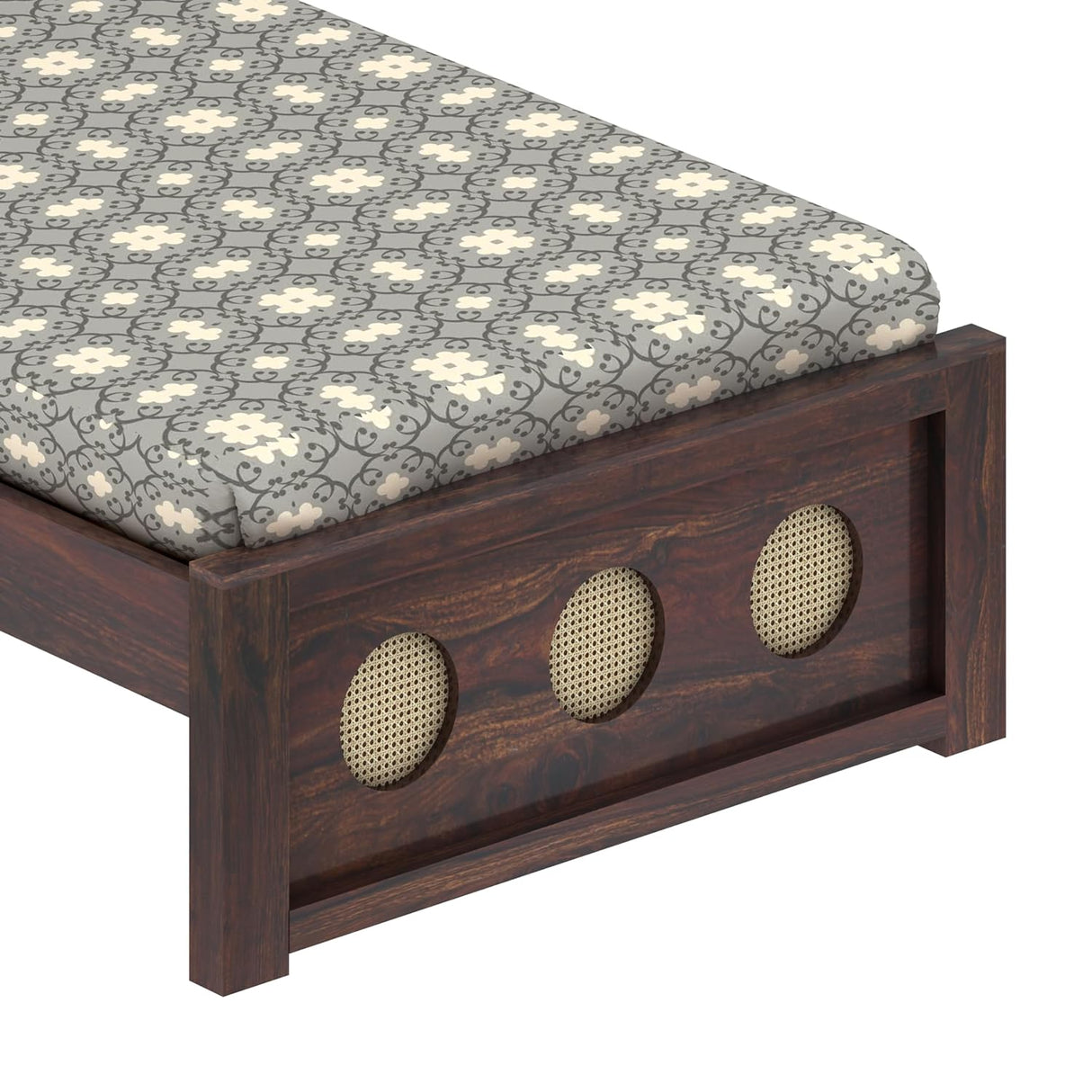 Cosmos Solid Sheesham Wood Single Bed  - 3 years Warranty