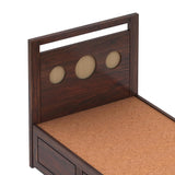 Cosmos Solid Sheesham Wood Single Size Bed With Box Storage - 3 years Warranty