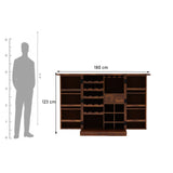 Olso Wine Cabinet in Solid Sheesham Wood - BIG - 3 Years Warranty
