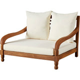Armania Solid Sheesham Wood 2 Seater Lounge Sofa - 3 Years Warranty