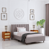 Emperor Single Size Upholstered Bed 4 Feet Without Storage-3 years Warranty(LUXE EDTION)