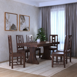 Merin Solid Sheesham Wood 6 Seater Dining Table Set - 3 Years Warranty