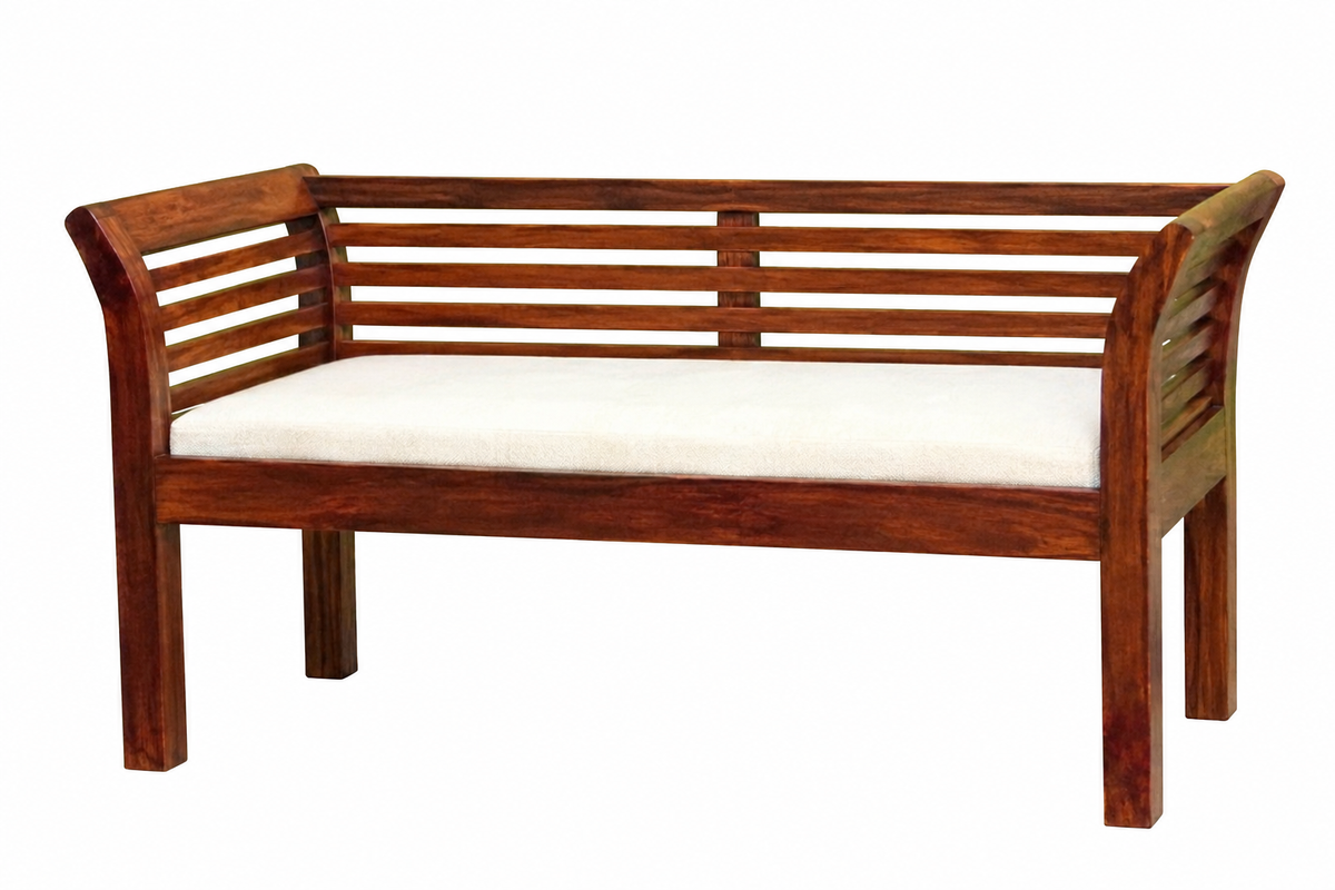Italian Solid Sheesham Wood Bench - 3 Years Warranty
