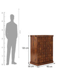 Olso Wine Cabinet in Solid Sheesham Wood - BIG - 3 Years Warranty