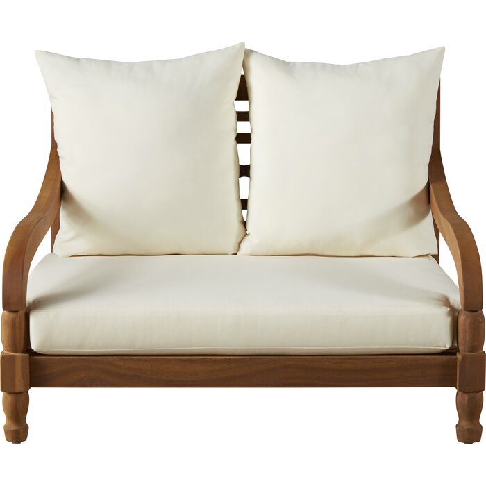 Armania Solid Sheesham Wood 2 Seater Lounge Sofa - 3 Years Warranty