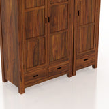 Armania Solid Sheesham Wood Dual Wardrobe/Almirah - 3 Years Warranty