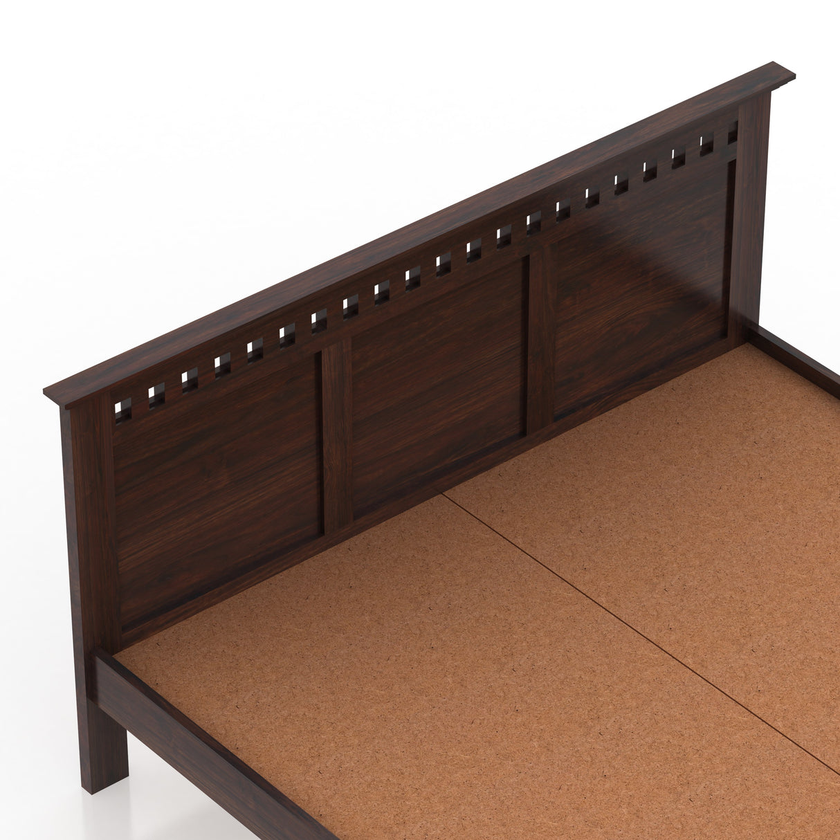 Armania Solid Sheesham Wood Bed Without Storage - 3 Years Warranty