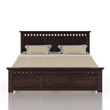 Armania Solid Sheesham Wood Bed Without Storage - 3 Years Warranty