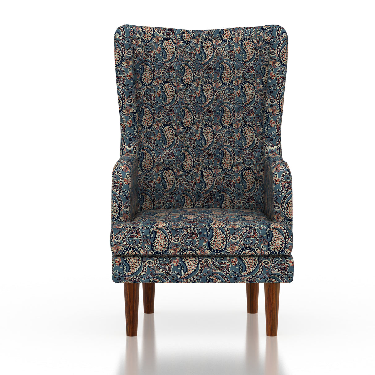 Manali Wing/Relax Sofa Chair With Wooden Legs - 1 Years Warranty