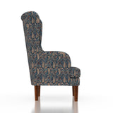 Manali Wing/Relax Sofa Chair With Wooden Legs - 1 Years Warranty