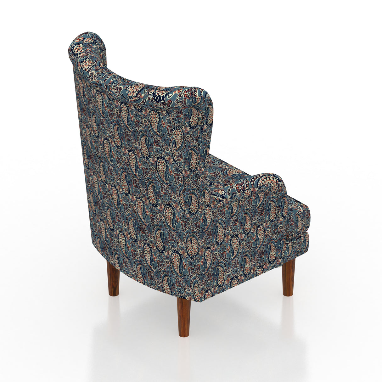 Manali Wing/Relax Sofa Chair With Wooden Legs - 1 Years Warranty